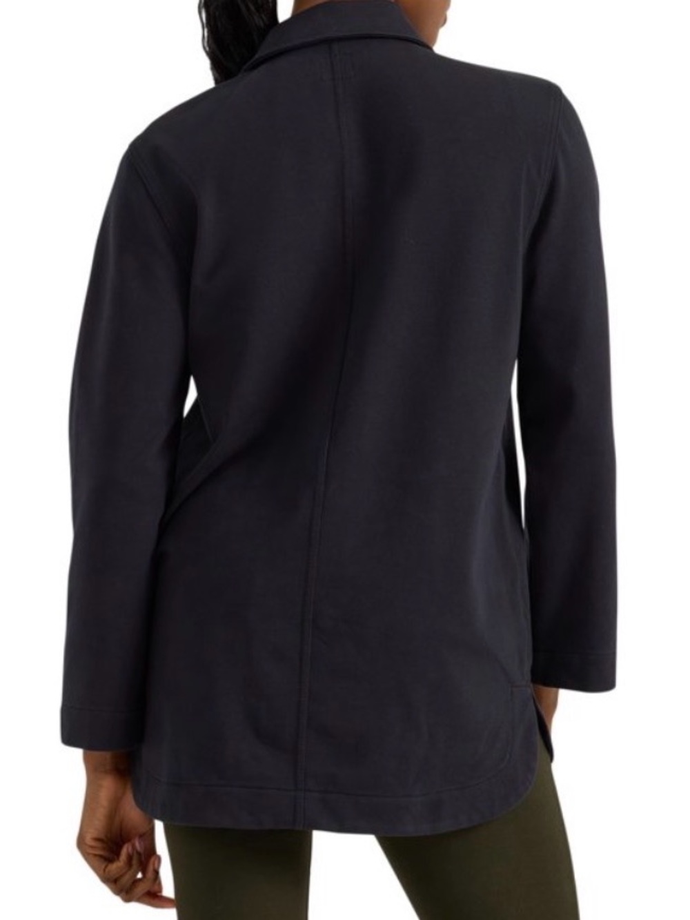LEE WOMEN’S COTTON BUTTON UP CHORE JACKET FALL LAYERS WORKWEAR Unionall Black S - Picture 4 of 4